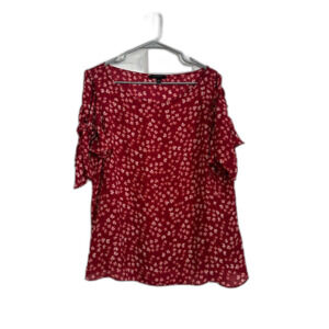 Banana Republic Bow Sleeve Boatneck Blouse Sz Large